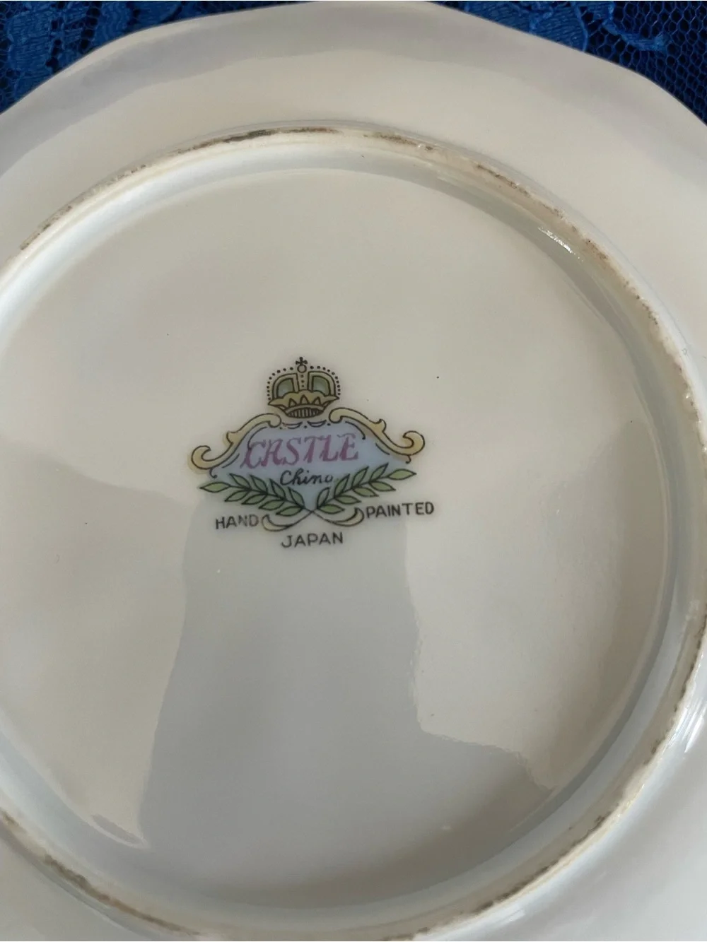 Vintage Castle China Pink Iridescent Porcelain Cup & Saucer